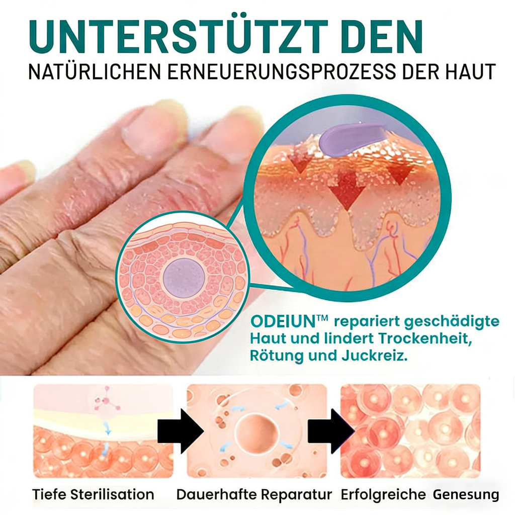 ODEIUN™ Probiotische Feuchtigkeitscreme mit Vitamin B – 24h Pflege bei Ekzemen