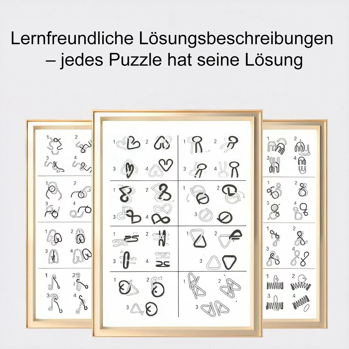 🔥 Das beste Neujahrsgeschenk 🎁 Metall-Montessori-Puzzle zum Knobeln