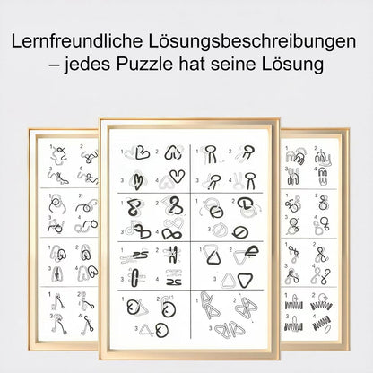 🔥 Das beste Neujahrsgeschenk 🎁 Metall-Montessori-Puzzle zum Knobeln