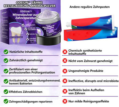 Blitzangebot 😍 – Nicht verpassen! – ODEIUN™ Mineralpulver zur Zahnreparatur 🦷 (von der BZÄK empfohlen) 👩‍⚕️ (Hilft bei Parodontitis und Mundgeschwüren, schützt vor Zahnverlust und unterstützt die Regeneration von zurückgehendem Zahnfleisch)