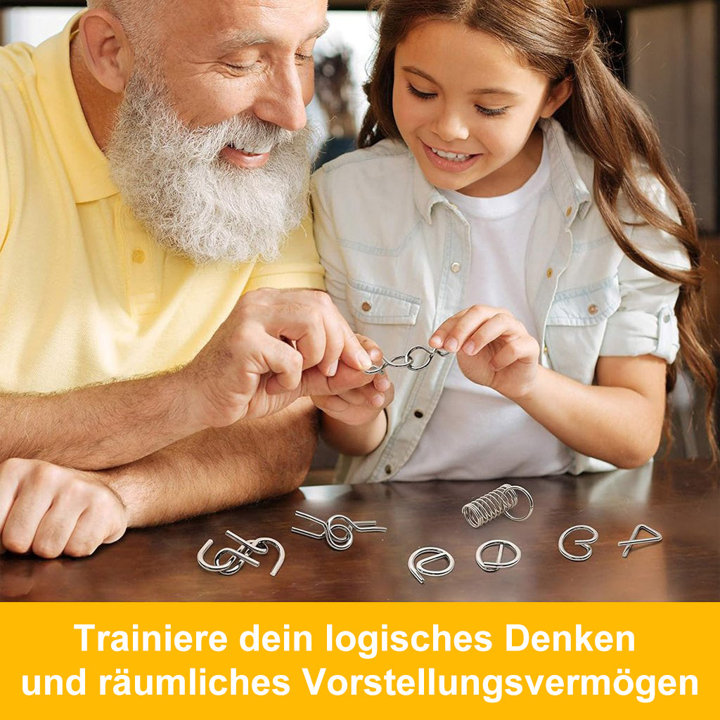 🔥 Das beste Neujahrsgeschenk 🎁 Metall-Montessori-Puzzle zum Knobeln