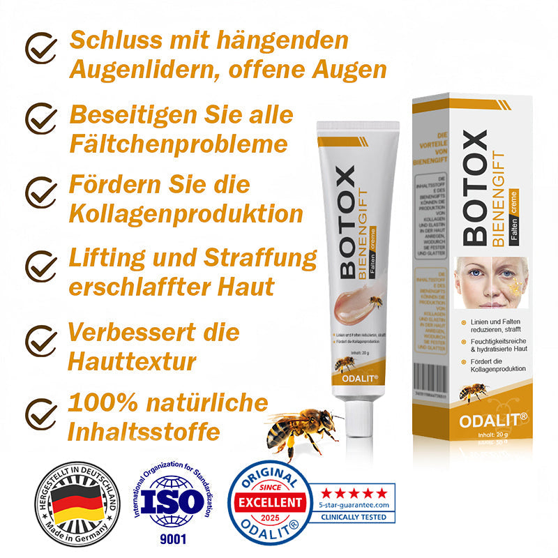 👨‍⚕️ Hergestellt in Deutschland - ✨ODALIT® Botox Bienenvenom Faltenentfernungscreme