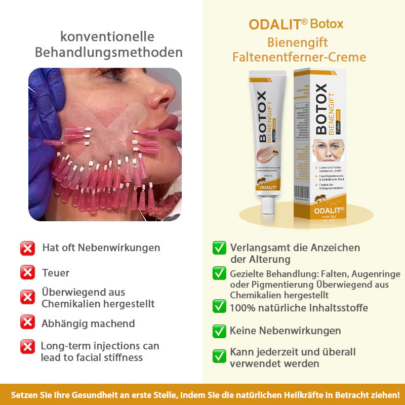 👨‍⚕️ Hergestellt in Deutschland - ✨ODALIT® Botox Bienenvenom Faltenentfernungscreme