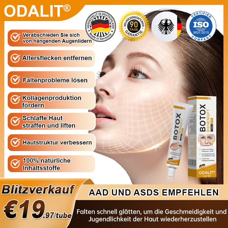 👨‍⚕️ Hergestellt in Deutschland - ✨ODALIT® Botox Bienenvenom Faltenentfernungscreme