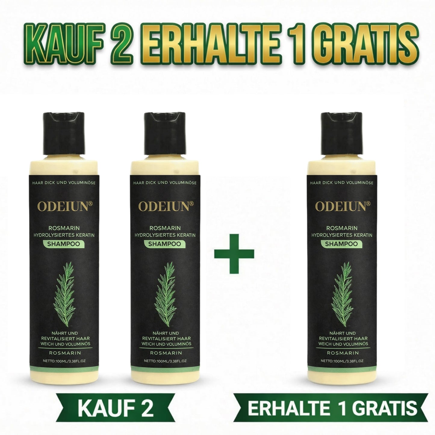 🔥LETZTER TAG – 49 % RABATT🌱 Bio-Rosmarin Shampoo – Unterstützt natürliches Haarwachstum