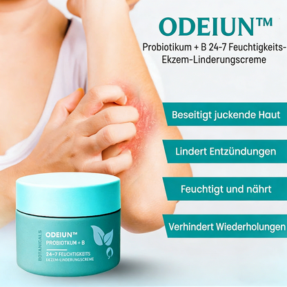 ODEIUN™ Probiotische Feuchtigkeitscreme mit Vitamin B – 24h Pflege bei Ekzemen