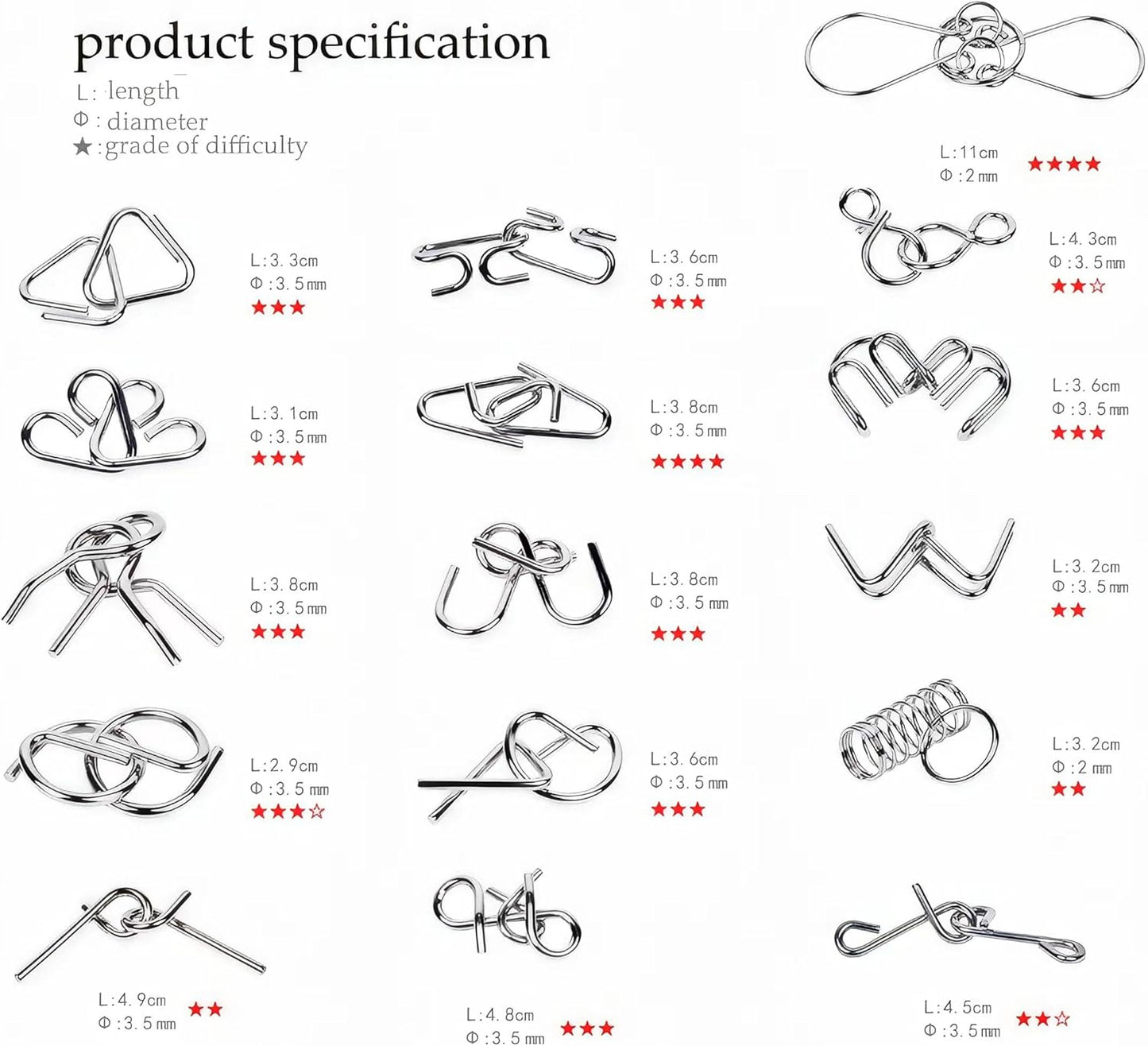 🔥 Das beste Neujahrsgeschenk 🎁 Metall-Montessori-Puzzle zum Knobeln