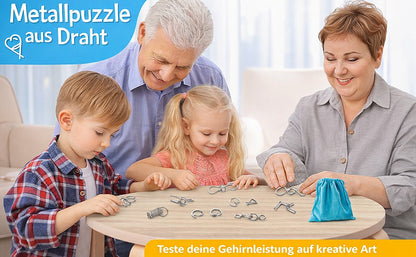 🔥 Das beste Neujahrsgeschenk 🎁 Metall-Montessori-Puzzle zum Knobeln