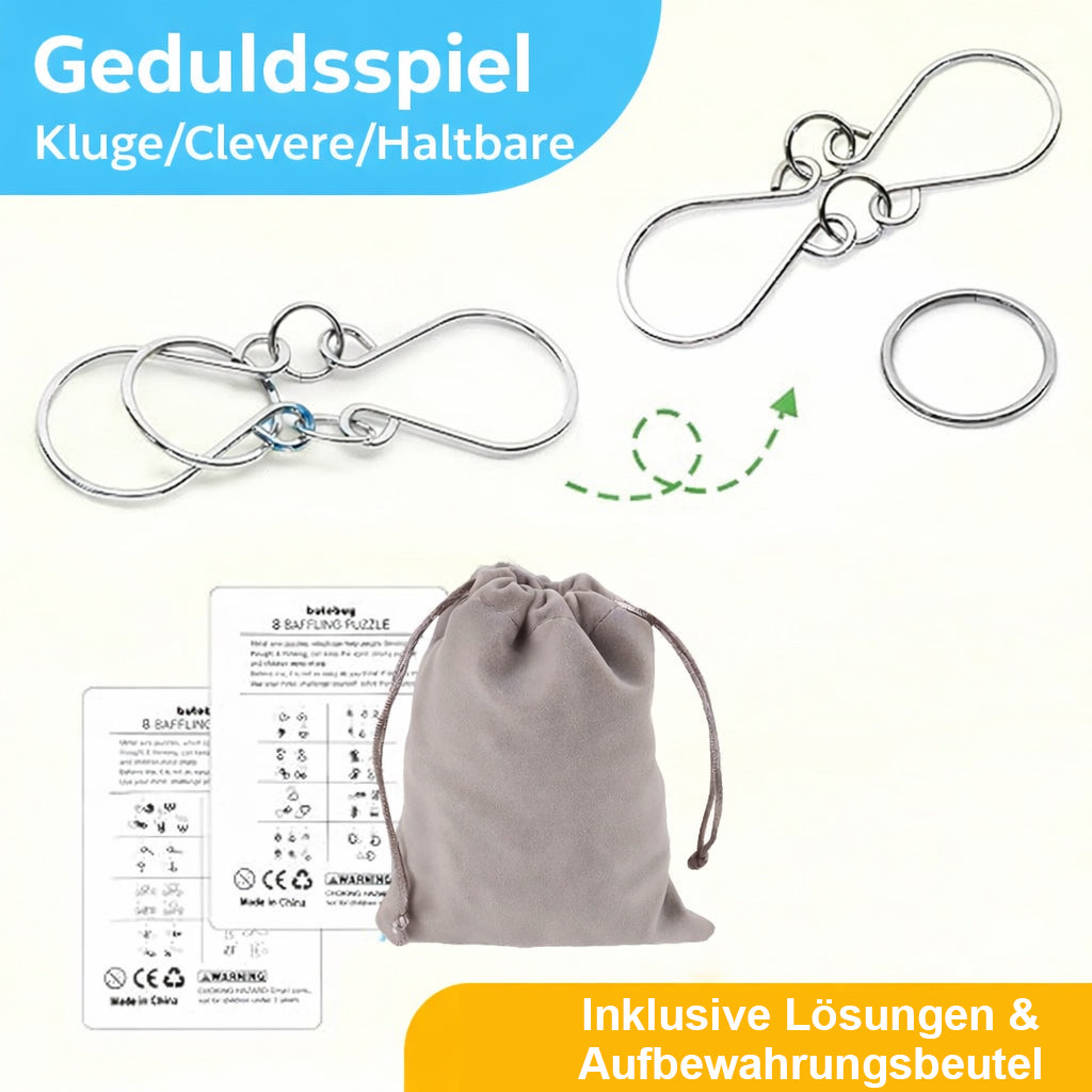 🔥 Das beste Neujahrsgeschenk 🎁 Metall-Montessori-Puzzle zum Knobeln