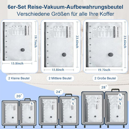 🔥LETZTER TAG – 49 % RABATT – Kabelloses Reise-Vakuum-Aufbewahrungsbeutel-Set mit Kompressionsfunktion