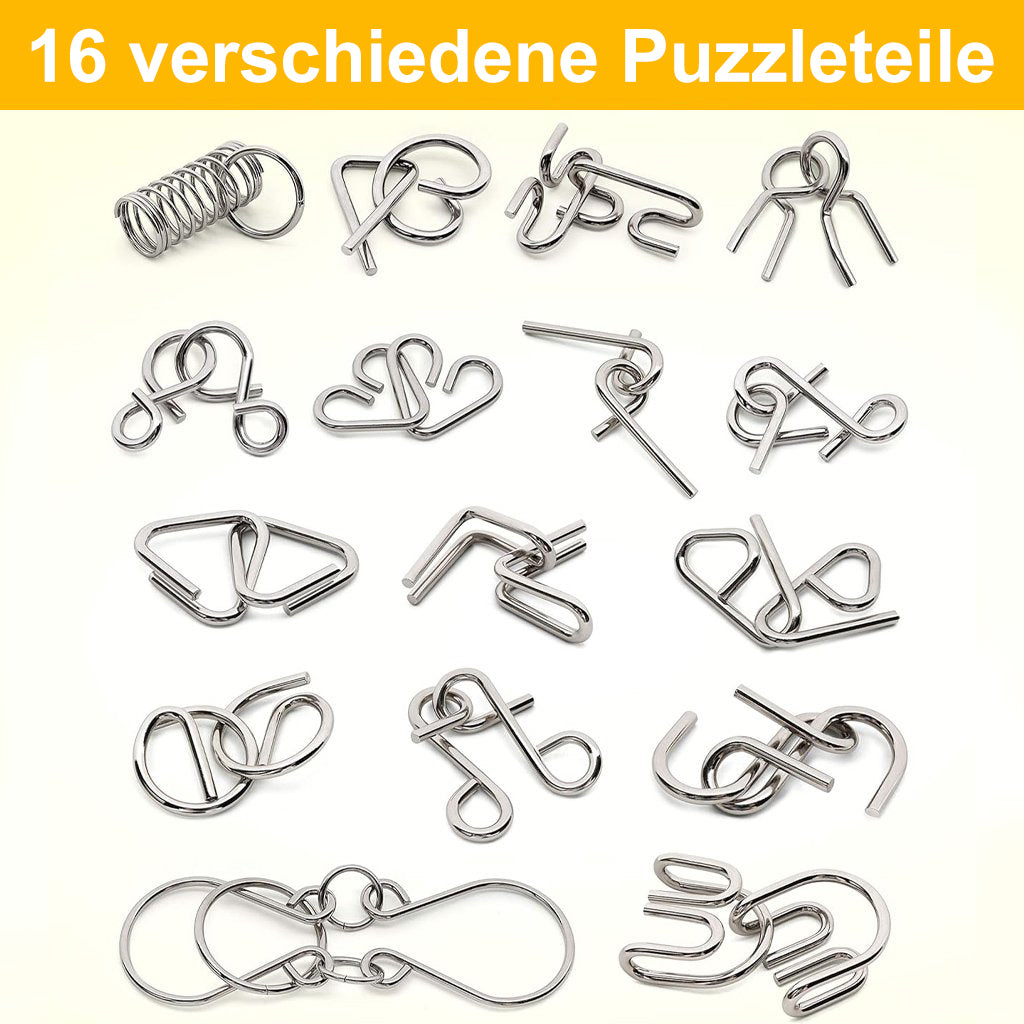 🔥 Das beste Neujahrsgeschenk 🎁 Metall-Montessori-Puzzle zum Knobeln
