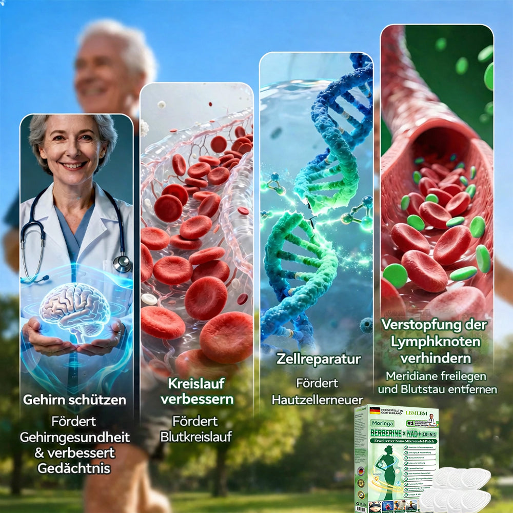 𝗢𝗳𝗳𝗶𝘇𝗶𝗲𝗹𝗹𝗲𝗿 𝗦𝗵𝗼𝗽 | 📌 LBMLBM® 𝗠𝗼𝗿𝗶𝗻𝗴𝗮 𝗕𝗲𝗿𝗯𝗲𝗿𝗶𝗻𝗲𝘅 𝗡𝗔𝗗+ 𝟭𝟬-𝗶𝗻-𝟭 𝗡𝗮𝗻𝗼-𝗠𝗶𝗸𝗿𝗼𝗻𝗮𝗱𝗲𝗹-𝗣𝗮𝘁𝗰𝗵 (𝗡𝘂𝗿 𝗲𝗶𝗻𝗺𝗮𝗹 𝘁ä𝗴𝗹𝗶𝗰𝗵, 𝘀𝗶𝗰𝗵𝘁𝗯𝗮𝗿𝗲 𝗩𝗲𝗿ä𝗻𝗱𝗲𝗿𝘂𝗻𝗴𝗲𝗻 𝗶𝗻 𝟳 𝗧𝗮𝗴𝗲𝗻) ✅ 𝗙ü𝗿 Ü𝗯𝗲𝗿𝗴𝗲𝘄𝗶𝗰𝗵𝘁, 𝗹𝗼𝗰𝗸𝗲𝗿𝗲 𝗛𝗮𝘂𝘁, 𝗗𝗶𝗮𝗯𝗲𝘁𝗲𝘀, 𝗦𝗰𝗵𝗹𝗮𝗳𝗮𝗽𝗻𝗼𝗲, 𝗚𝗲𝗹𝗲𝗻𝗸𝗽𝗿𝗼𝗯𝗹𝗲𝗺𝗲 𝘂𝗻𝗱 𝗺𝗲𝗵𝗿