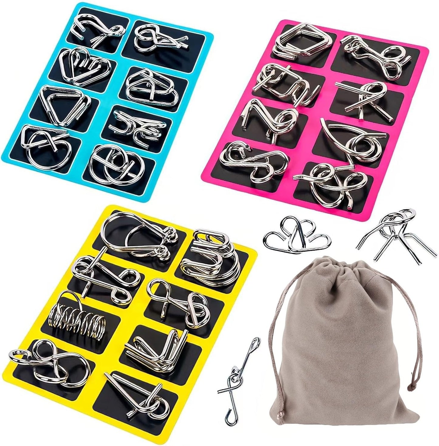 🔥 Das beste Neujahrsgeschenk 🎁 Metall-Montessori-Puzzle zum Knobeln