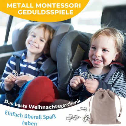 🔥 Das beste Neujahrsgeschenk 🎁 Metall-Montessori-Puzzle zum Knobeln