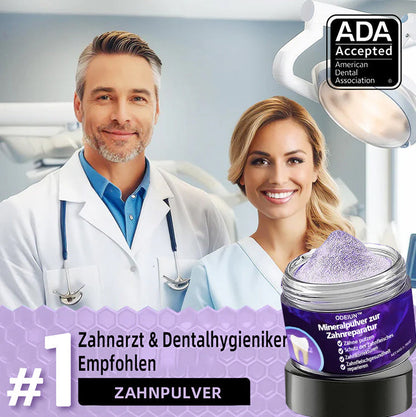 Blitzangebot 😍 – Nicht verpassen! – ODEIUN™ Mineralpulver zur Zahnreparatur 🦷 (von der BZÄK empfohlen) 👩‍⚕️ (Hilft bei Parodontitis und Mundgeschwüren, schützt vor Zahnverlust und unterstützt die Regeneration von zurückgehendem Zahnfleisch)