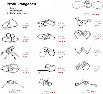 🔥 Das beste Neujahrsgeschenk 🎁 Metall-Montessori-Puzzle zum Knobeln