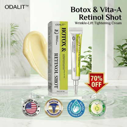 🎁 Letzter Aktionstag – Nicht verpassen – ODALIT™ Botox & Vita-A Retinol Shot ✨👁️ 👩‍⚕️ Dermatologisch geprüfte Formel für einen kraftvollen Lifting-Effekt und sichtbar reduzierte Schwellungen