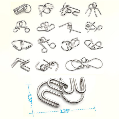 🔥 Das beste Neujahrsgeschenk 🎁 Metall-Montessori-Puzzle zum Knobeln