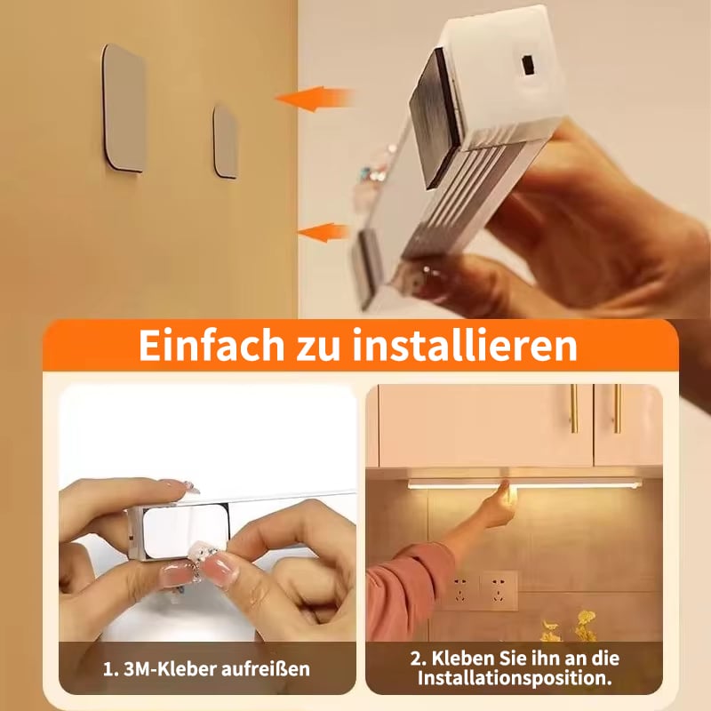 Nur noch 3 Stunden! 🌙 Nachtlicht mit Bewegungssensor für den Innenbereich, 🔋 1500 mAh Akku, per USB aufladbar, magnetische Befestigung, dimmbar 🌟