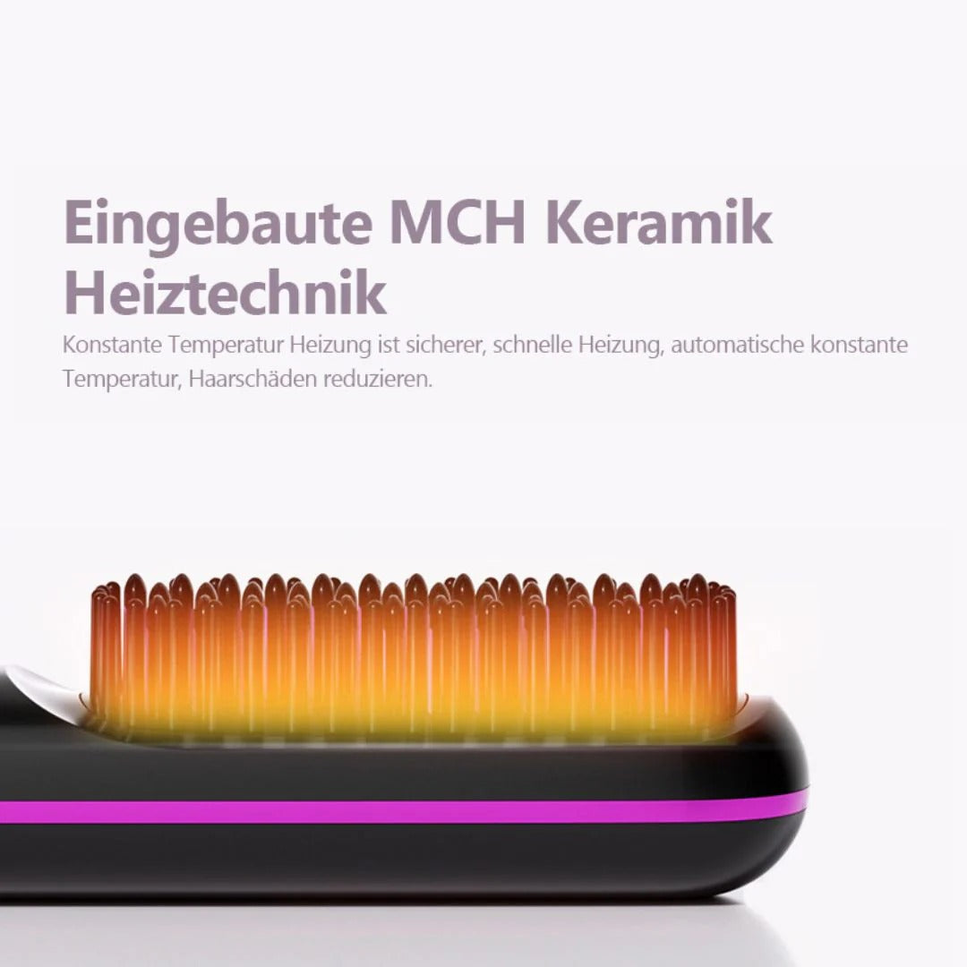 2026 LBMLBM™ Neue wiederaufladbare deutsche Technologie – Keramik-Heizbürste zum Haarglätten
